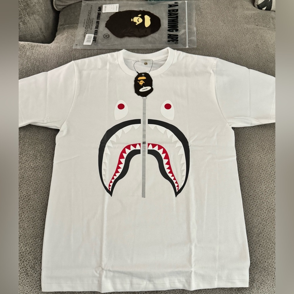 Brand New with Tags BAPE ‘A Bathing Ape’ Shark Face T-Shirt! Multiple Sizes!